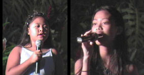 Voicemaster students Francesca and Marinel