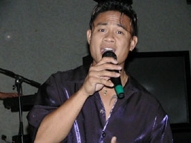 Voicemaster student Mel Domingo