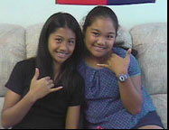 Voicemaster students Sinalynn and Jennifer