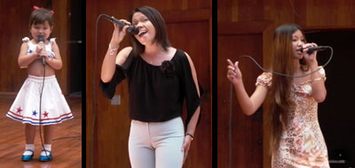 Voicemaster students Tia, Shiela, and Sandra