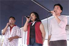 Three early Voicemaster students